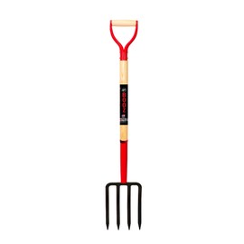 MWC Spading Fork – Pitchfork 4 Tines, 30 Inch Wood & Steel D-Handle