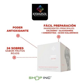 Kosmos Red By Kromasol 24 practisobres, sabor ponche de frutas, Antioxidante.                                                                         