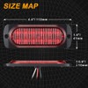 AT-HAIHAN Pack of 2 Aluminum Housing Red LED Trailer Stop