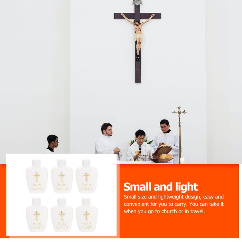 FOMIYES 6Pcs Empty Holy Water Bottles Set Holy Water Bottles