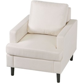 Segawe Living Room Accent Chair Armchair Single Sofa Upholstered Chair w/ Soft Cushion