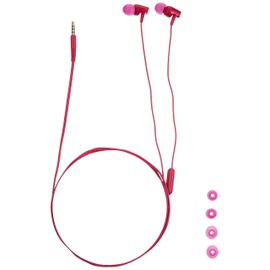 Audio-Technica ATH-CLR100iSPK SonicFuel in-Ear Headphones with in-Line Microphone & Control, Pink, one Size