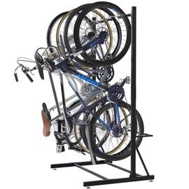 Caprihom Freestanding Bike Rack Garage - Hold Up to 5 Bicycle Vertical Bike Stand Floor Indoor Bike Storage Organizer Bike Hangers for Garage