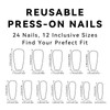 Summer Coffin Press on Nails Medium Length Fake Nails with