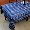 Homestead Hand Made Dabu Block Print 100% Cotton Tablecloth 60x90