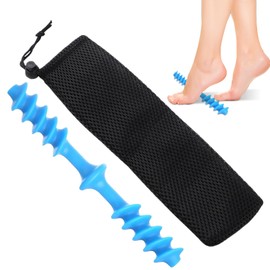 Fußmassageroller und Fußroller 3-in-1, Fußmobilisierung, Fußtriggerung und Faszienmassage in einem, Fußmassagegerät lindert Plantarfasziitis, tiefe und oberflächliche Muskelschmerzen – Blau