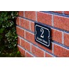 Badgemaster Modern Anthracite House Number Sign Plaque Stainless Steel Standoffs
