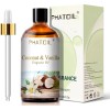 PHATOIL 3.38FL.OZ Coconut & Vanilla Fragrance Oils for Aromatherapy, Exp: