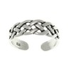 Jewelry Trends Open Celtic Weave Knot Sterling Silver Toe Ring