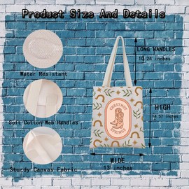 Bookish Tote Bag Cowboy Fan Gift Cowboy Romance Gift Book Lover Gift Book Series Gift, Spring carry bag