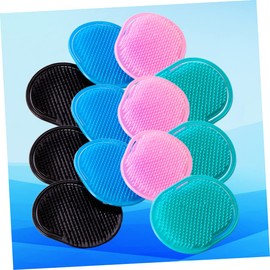 SAFIGLE 12pcs Massaging Hair Comb Scalp Scrub Brush for Home Salon Plastic Hair Cleaning Brush Massage Bristles