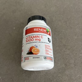 Renew Actives Max Strength Vitamin C 1000mg 120 Capsules | Exp 12/2026 READ
