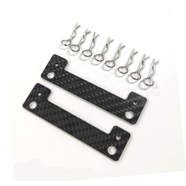 SHEAWA Magnetic Body Mount for Tamiya XV-01 TT-01 TT-02 Modification Parts Carbon Heavy Duty Lightweight Magnetic Fixing Plate Parts Accessories