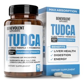 Tudca 2000 Mg Con 90 Caps Limpieza Y Detox Hecho En Usa