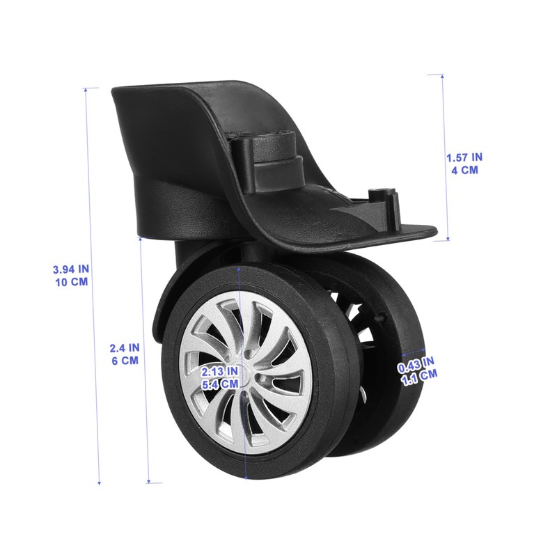 NOLITOY 4Pcs Swivel Wheels Replacement for Luggage Suitcase Durable Travel
