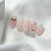 [Handmade Nail Tips] Peony Bloom Nail Tips - Short Grass