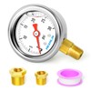 MEANLIN MEASURE 0~30Psi Stainless Steel 1/8" NPT 1.5" FACE DIAL,