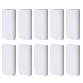 Minsily 20 PCS 15ml White Empty Plastic Oval Deodorant Container Oval Lip Balm Tubes Lipstick Tube 0.5 Oz Deodorant Containers Oval Twist-Up Tubes BPA-Free for DIY Homemade Crayon Chapstick Holder