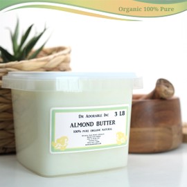 Dr Adorable - 3 lb - Almond Butter - Pure Natural Premium Organic Cold Pressed