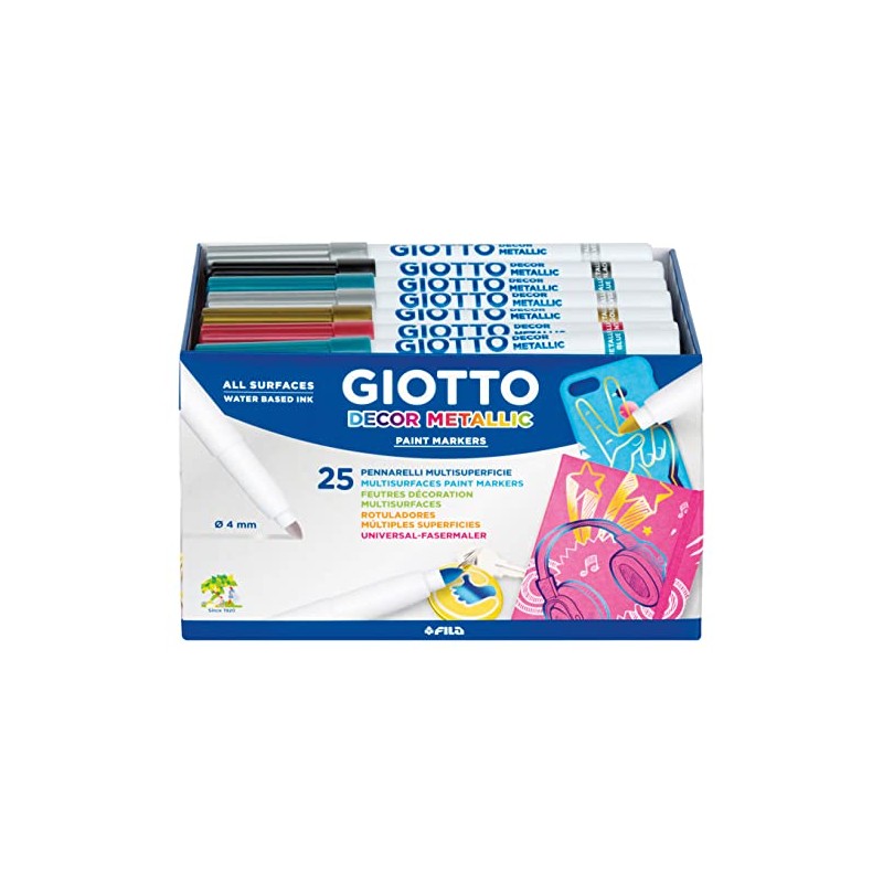 Giotto Metallic Ink Marker (Pack of 24)