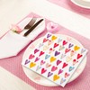AnyDesign 100Pcs Valentine's Day Paper Napkins Colorful Hearts Disposable Luncheon