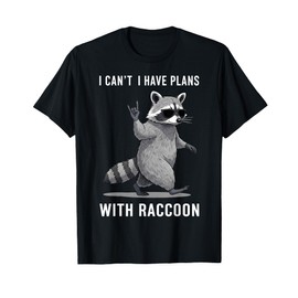 I Have Plans with Racoon Gifts Men Women Kid Funny Raccoon T-Shirt