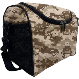 Lonchera Térmica Tonali con Diseño Camuflaje Digital Café – Bolsa de Almuerzo Aislada, Portátil y Resistente para Trabajo, Picnic o Escuela – Hecho en México