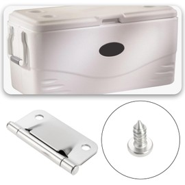 SG Store Pack of 2 Radiator Hinges Stainless Steel Replacement Hinge for Cool Boxes Compatible with Coleman Radiator 5226 5227B 5235 with Screws