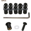 10 Screws for Attaching Motorcycle Windshields, M5 x 16 mm