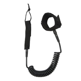 Surfboard Leash, 0.28in Diameter 7-12ft Stainless Steel Connection Coiled Spring Surfing Leash, Adjustable Leg Rope Foot Rope with Ankle Cuff for Paddle Board, Longboard,