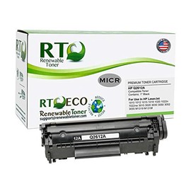 Renewable Toner Compatible MICR Toner Cartridge Replacement for HP 12A Q2612A LaserJet M1319 M1319f 3015 3020 3030 3050 3052 3055 1010 1012 1018 1020 1022