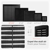HVAC OV 10" x 10" Inch (Grille Dimensions) Black Plastic