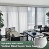 Vertical Blind Repair Vane Savers, 16PCS Metal Vertical Blind Repair