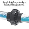 1" PVC Union Pipe Fitting, Schedule 80 Slip Socket Connector