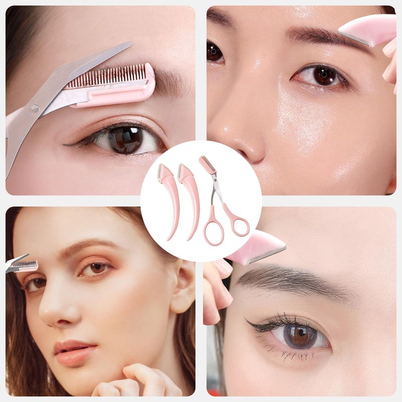 Doyime Eyebrow Scissors (Set of 3) Eyebrow Scissors Eyebrow Scissors