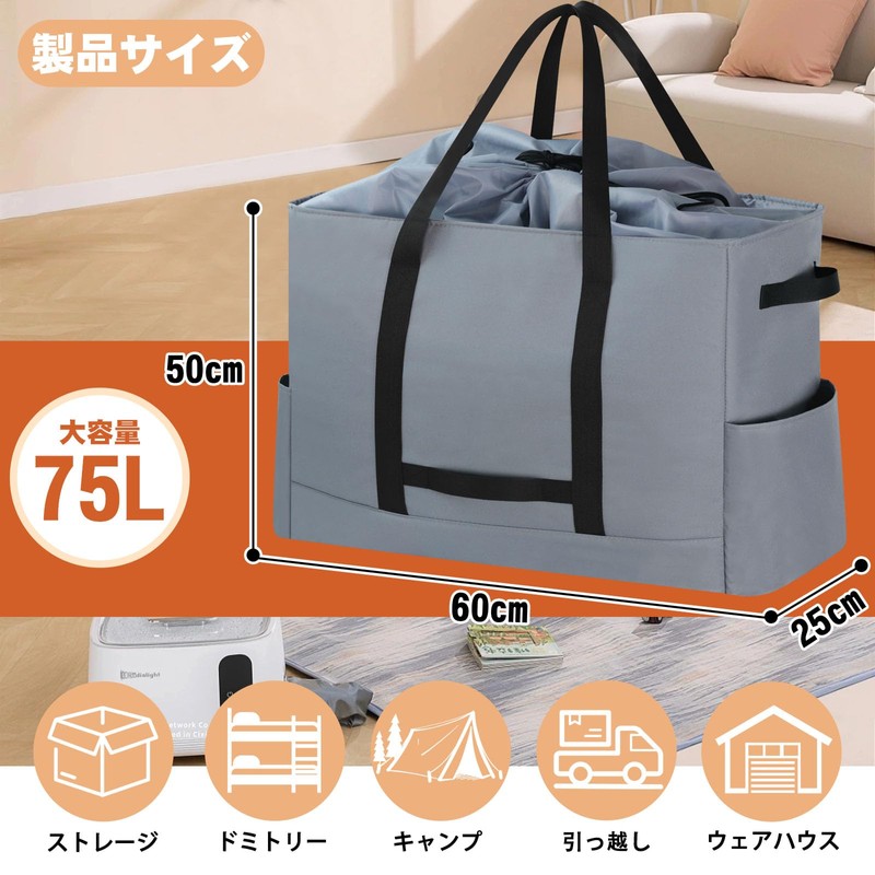 DSDCDJ Boston Bag, Large Capacity Travel Bag, gray