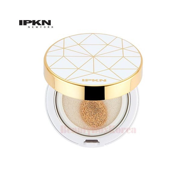 IPKN Tone Up Cover Cushion SPF50+PA+++ 13g*2ea, Shade:No.21 Light Beige