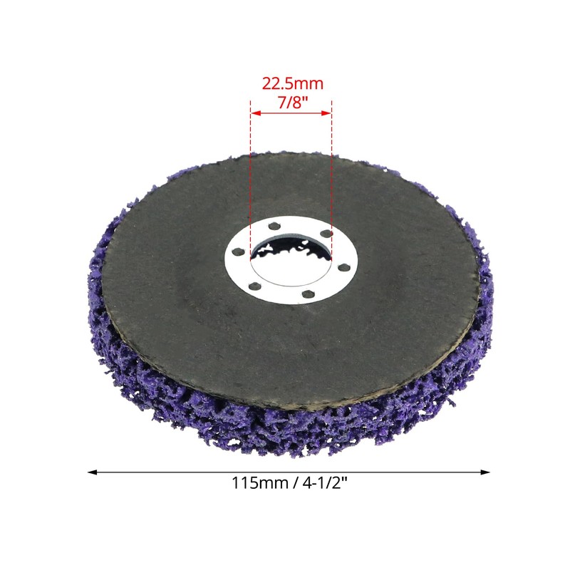QWORK 4-1/2" x 7/8'' Stripping Discs Rust Remover Wheel -