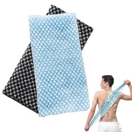 2 Stück Rückenschrubber Rückenbürste Peelinghandschuh Luffa Schwamm natürlicher Duschschwamm entfernt abgestorbene Hautzellen