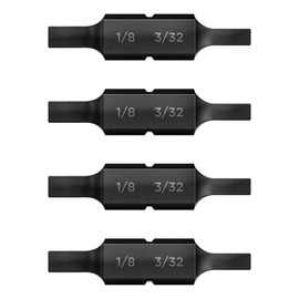 Galvanox Flat 1/8" - 3/32" Double Sided Replacement Bits for Leatherman Multi-tools (4 Pack)