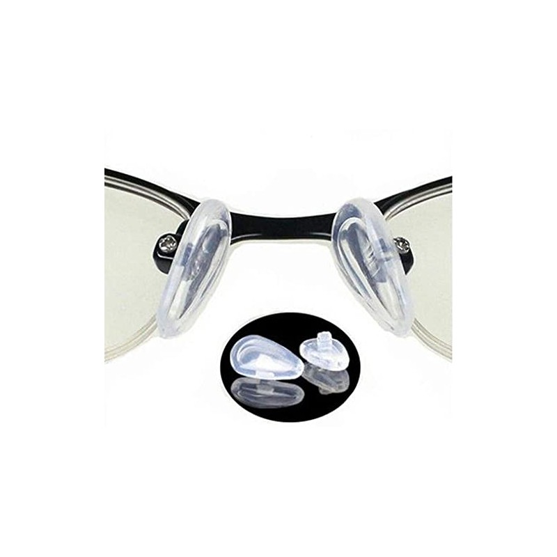 5 Pairs Soft Silicone Air Bag Eyeglass Nose Pads, 14mm