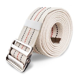 Aliseniors Transfer and Gait Belt with Metal Buckle - 60 Inch, Standing and Transfer Walking Assist Aid for Seniors, Elderly Patients, Caregiver, Nurse, Therapist