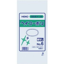 HEIKO 006610601 Poly Standard Bag 03 No.6 No String