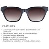Bose Purple Fade, Soprano Cat-Eye Replacement Sunglass Lenses, Lens Width: