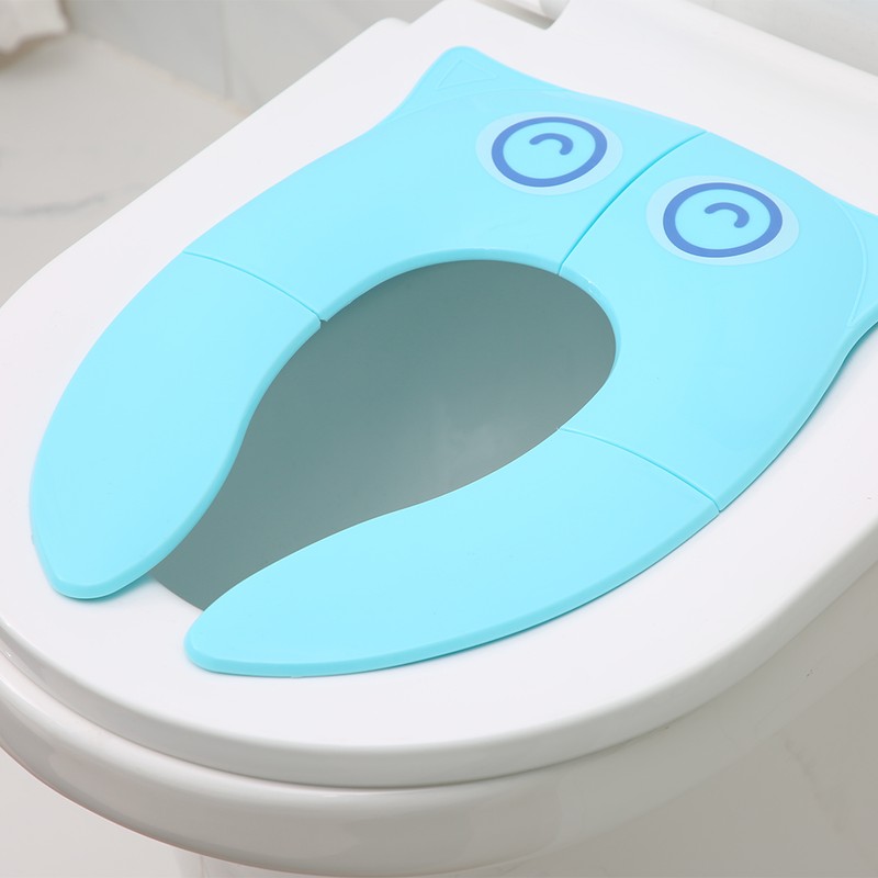 Kids Folding Potty Seat Pad Portable Travel Baby Toddler Toilet