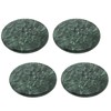 Creative Home Natural Green Marble Set of 4 Pieces Round