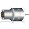 Tone 4DB-14 Socket (12-square) 1/2 inch (12.7 mm) Insertion Angle,