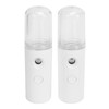 2PCS Portable Nano Facial Mister Mini Facial Steamer USB Rechargeable