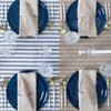 Blue Sky Edge Collection Dark Blue Plastic Plates 6.3" -