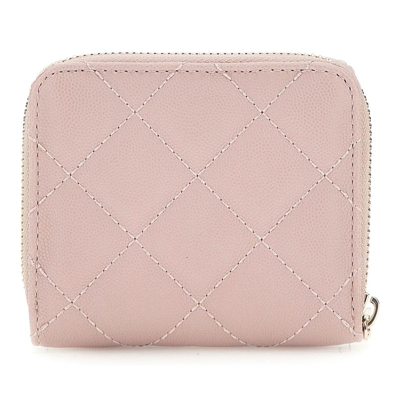 GUESS Eco Carly SLG Small Zip Around Wallet Mauve, mauve,